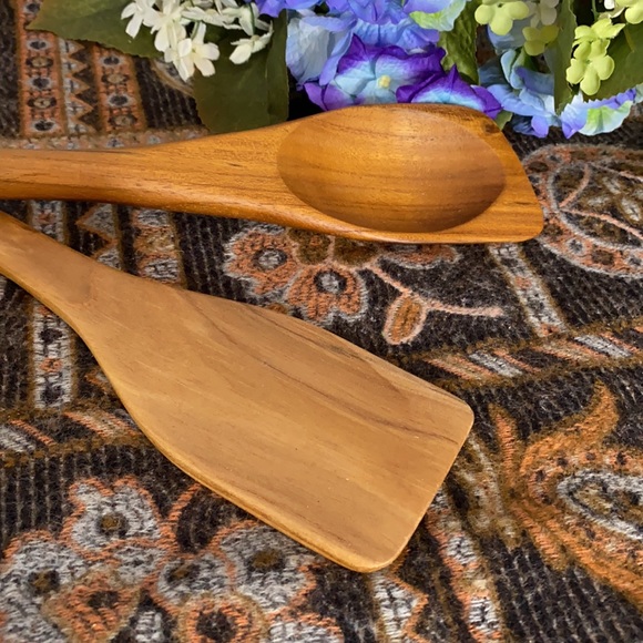 Hand Carved Large Wooden Spoons - Picture 2 of 9